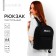 Backpack school textile Mystery, with pocket, 27x11x37, black