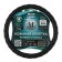 Braid on steering wheel AVS GL-165M-B, size m, black