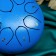 Musical instrument glucophone, blue, 8 petals, 15 x 9 cm
