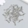 Decor for creativity Metal "Inscription. Dancing" set 30 pcs silver 1x1.9 cm