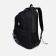 A backpack with a zipper, 3 outer pockets, black/blue color