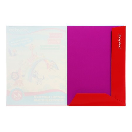 Cardboard set of color fluorescent, A4 format, 9 sheets, 9 colors-3