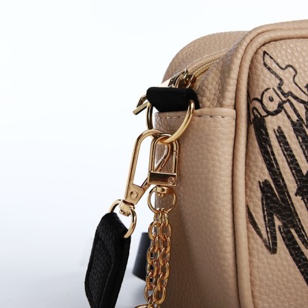 Artificial leather bag "What", 19*14*6 cm-3