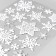 Decorative sticker Room Decor "Snowflakes Silver" 14x21 cm