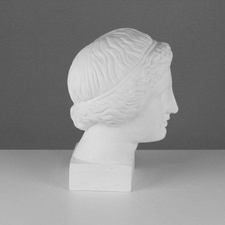 Гипсовая фигура Голова Музы, 20,5 х 23,5 х 34 см-1