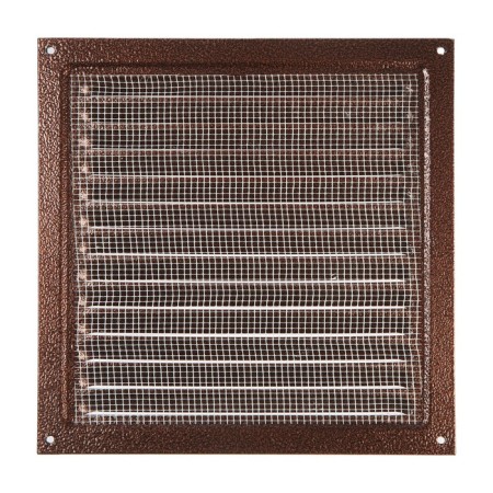 Ventilation grate Zein Lux RM2525M, 250 x 250 mm, with a grid, metal, copper-5