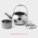 Gretel stainless steel kettle, 800 ml, metal sieve, chrome -colored color