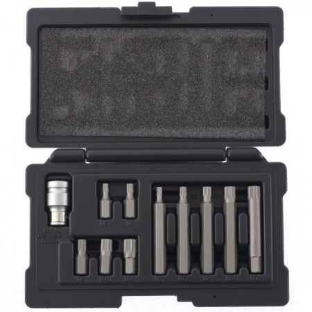 Set Stels 11312, Spline, CRV, hexagonal shank 10 mm, M5 - M12, 11 pcs.-2