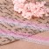 Capricon lace "Gradient", 28 mm × 10 ± 1 m, pink/lilac # 6 color