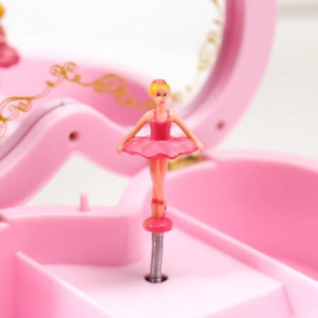 Musical pink box with a princess 19x16x6 cm-1