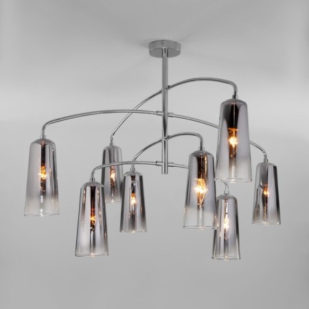 Ceiling chandelier with glass ceiling Omber, 60W, E14, 81x81x68 cm