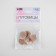 A set of buttons on the leg, d = 21.5 mm, 5 pcs, beige/gold color