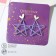 Earrings Metal "Starks" voluminous, white-violet color