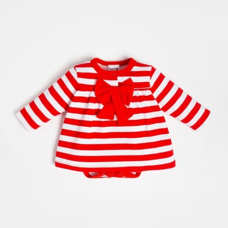 Body dress Brock I am a “bow”, height 74-80 cm, red/white color