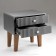 Tumbling bedside Astoria 2, 510x380x530, graphite/eichoria MDF 19mm