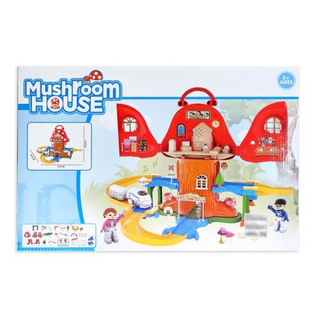 The Mushroom House railway, light and sound effects, works from batteries-5