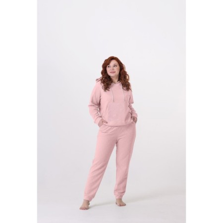 Female suit, size 50, purple-pink color-1