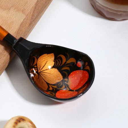 Spoon Poloba "Khokhloma", traditional painting-2
