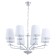 Stefano 8x40W e14 chandelier chrome