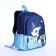 Baby backpack on lightning, external pocket, blue/blue color