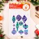 Stickers on the windows "New Year" Christmas tree toys, 50 x 30 cm