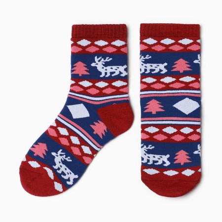 Noski children's terry, red color, size 16-18