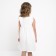 Sleeveless dress Minaku color white, height 104 cm