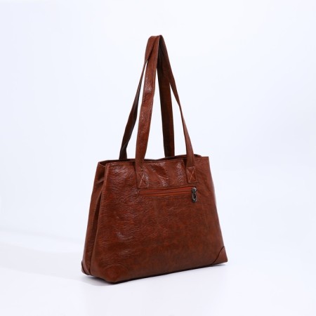 Bag-bag with zipper brown color-1