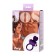 Vibrookol with cilia Jos Pery, silicone, purple, 9 cm