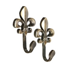 Single -rod hook for curtains Cappio KC112, bronze color, 2 pcs
