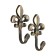 Single -rod hook for curtains Cappio KC112, bronze color, 2 pcs