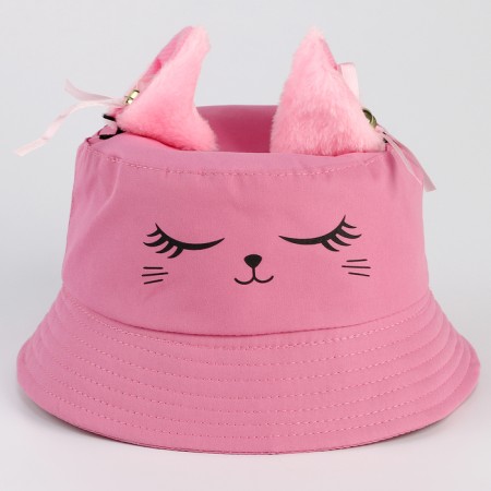 Panama Panam for a girl "cat", +ears-pinks, pink color, rn 54-2