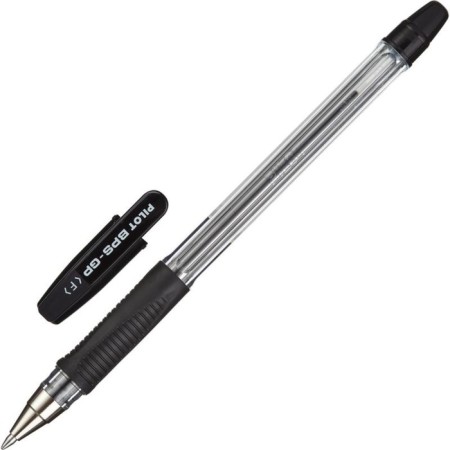 Ballpoint handle Pilot BPS-GP, rubber emphasis, 0.7mm, oil base, black rod-1