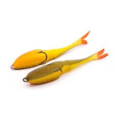 Поролоновая рыбка YAMAN Devious Minnow на двойнике, 135 мм, цвет 19 UV, 5 шт.