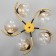Merli chandelier 5he27 40W black and gold 60x60x27 cm Bayerlux
