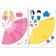Applications "Paper Princesses", A4, 4 figures, Disney