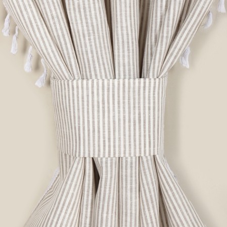 A set of curtains for the kitchen SL Home "Direction" 140x180 cm-2 pcs, grabbing 2 pcs, linen 100%-3