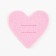 Set for decor of table objects "Love" 4 pcs, pink, 5.4 x 5 cm, 100% p/e, felt