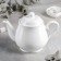The porcelain collar teapot Wilmax, 1.15 liters, white color