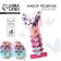 Hair elastic bands "cat" 6 pcs, 3.5 x 3.5 x 1 cm