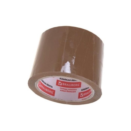 Glue tape BRAUBERG 440110, brown, 45 μm, 72 mm x 66 m