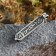 Amulet "male runogram", metal pudter, art casting, d = 4 cm