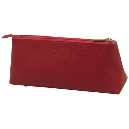 Cosmetic bag with lightning, red color-2