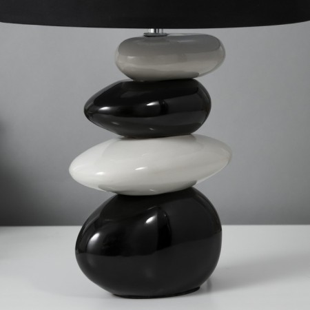 Table lamp 16874/1bk+wt e14 40W Black-white 29x22x38 cm Risalux-4