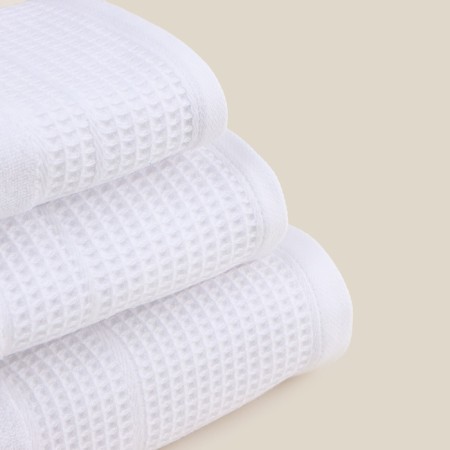 Trure -colored towel SL Home: Waffle "Blanc de Blanc" 100x180 cm, 100% cotton, 490 g/m2-9