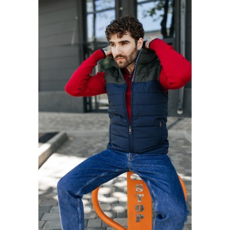 Male ise vest, size 48, blue color, khaki-11