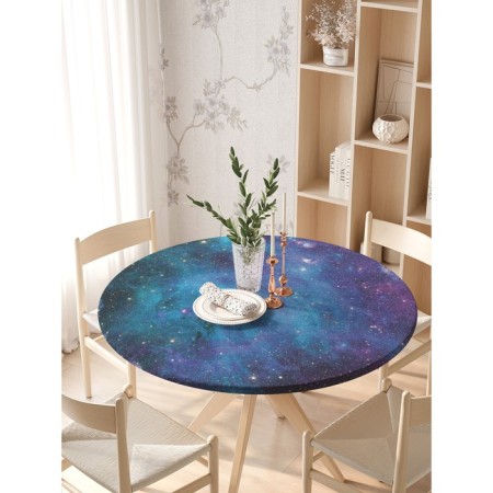 The tablecloth “Fascinating Dali”, round, oxford, elastic band, size 140x140 cm, diameter 105-120 cm-2