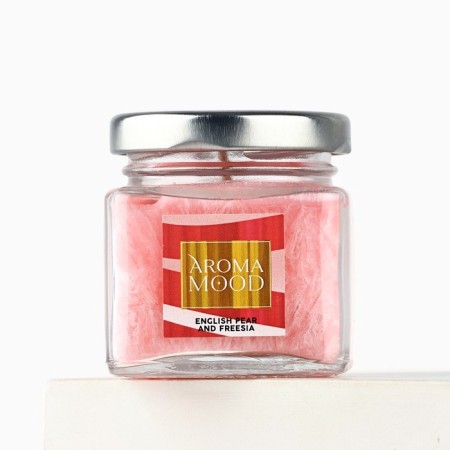 Aromatic candle "Aroma Mood", aroma of English pear and freesia-2