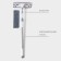 Oklotka with a RACCON microfiber nozzle, a latch, steel telescopic handle 28.5 × 8.5 × 65 (105) cm