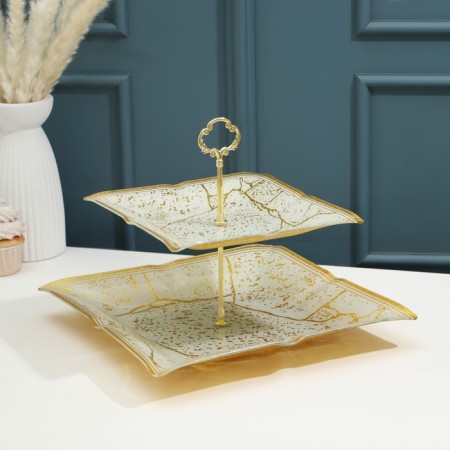 Storyta "Stone", 2 levels, beige color with gold